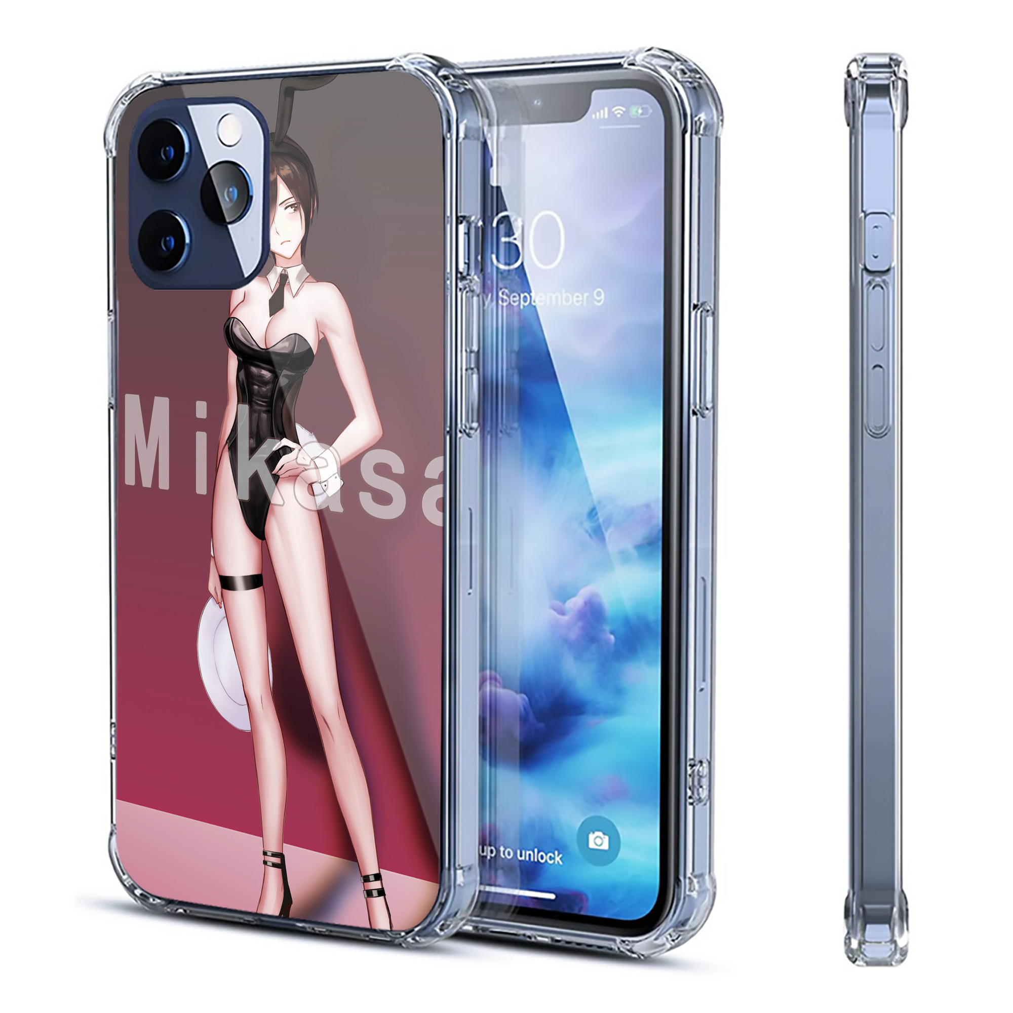 （画像用） 進撃の巨人 Attack on Titan 【iPhone 12シリーズ対応】透明スマホケース（クリアソフトケース）